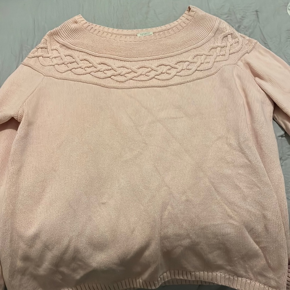 Talbots knitted pink sweater
